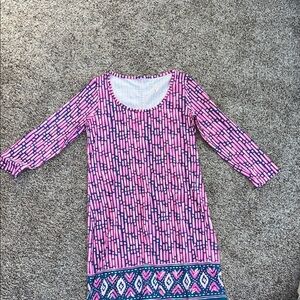 Lilly Pulitzer cotton shift dress with 3/4 sleeves